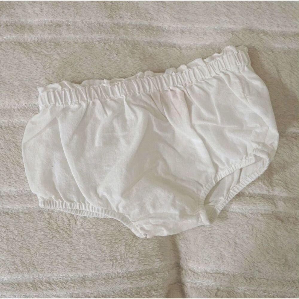 Ruby & Bloom White Cotton Diaper Cover